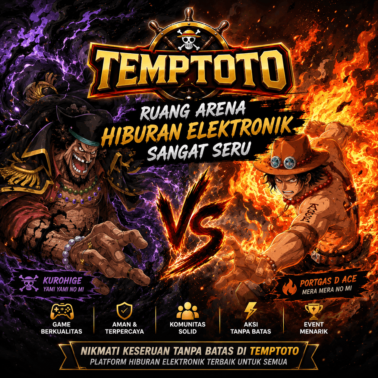TEMPTOTO | Ruang Arena Hiburan Elektronik Sangat Seru